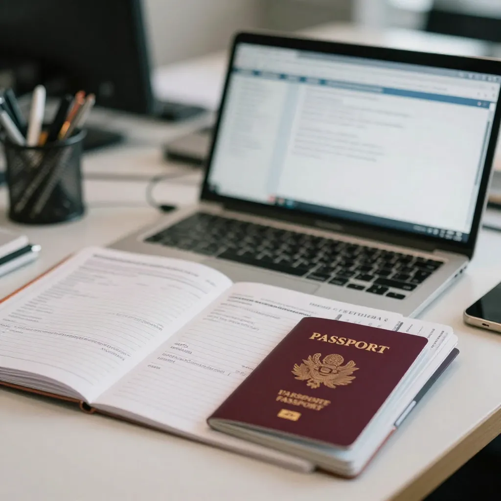 Scenic travel destination with mountains and water