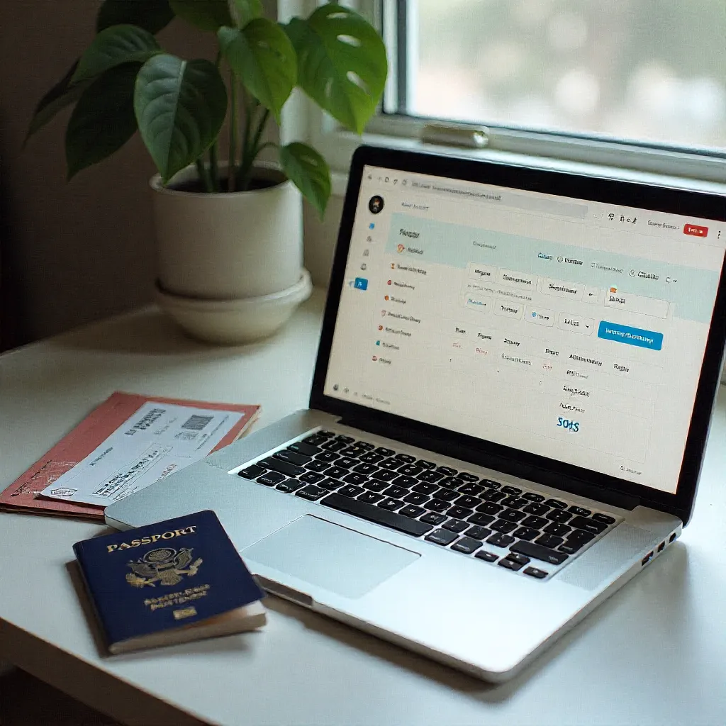 Tropical beach paradise with crystal clear waters