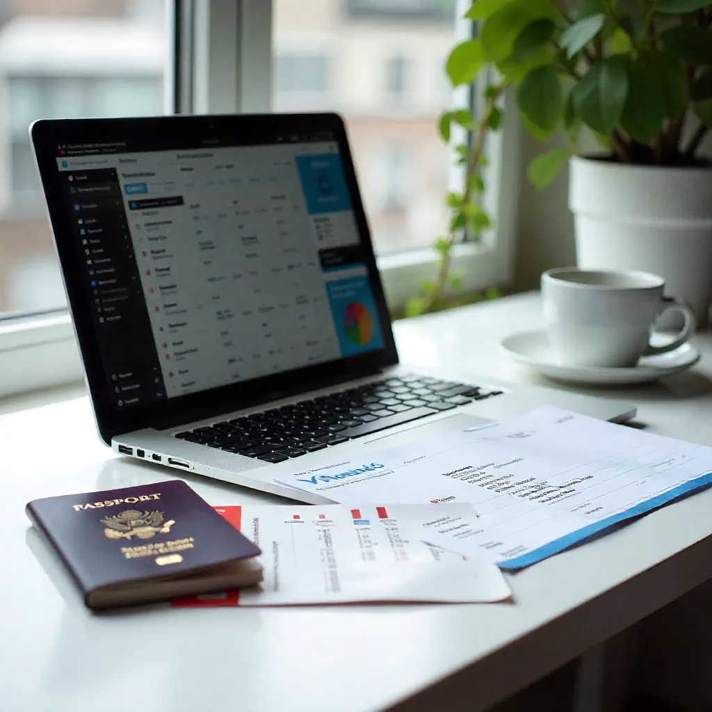 Mountain landscape with dramatic peaks
