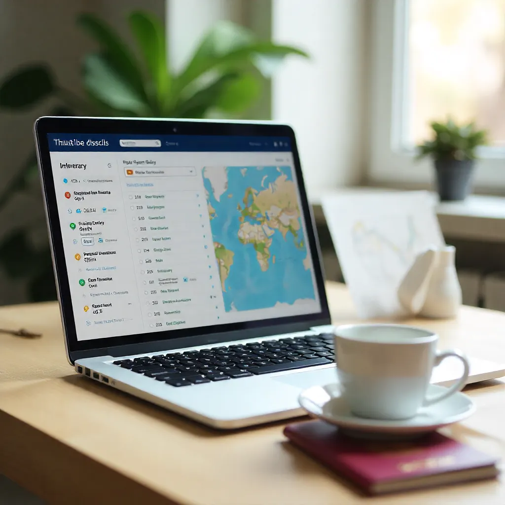 Desert landscape with sand dunes
