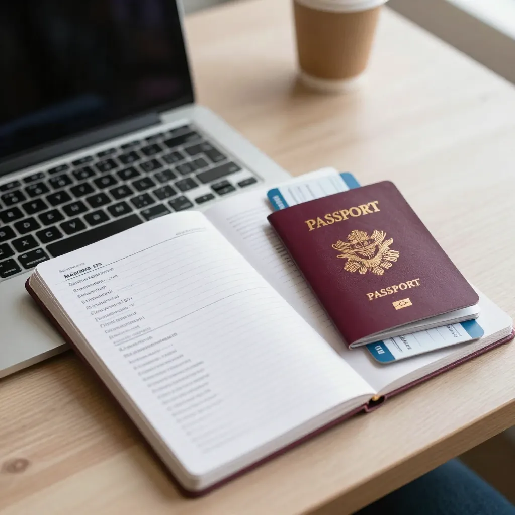 Urban skyline at sunset